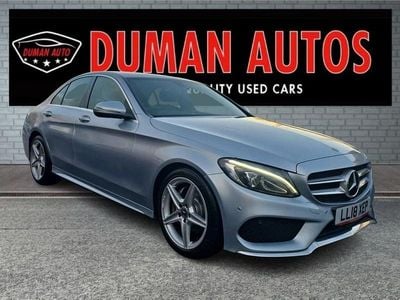 Used Mercedes C220 AMG line 170 HP (125 kW) 2018 Silver Sedan