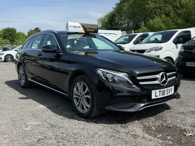 Used Mercedes C350e 2018 Black Estate