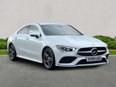 Begagnad Mercedes CLA220 AMG Line Premium 2019 Vit Sedan