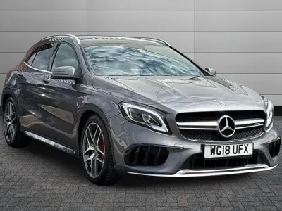 Used Mercedes GLA45 AMG Premium 381 HP (280 kW) 2018 Mountain grey SUV