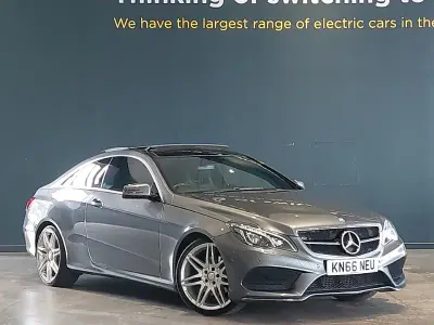 Used Mercedes E220 AMG line 177 HP (130 kW) 2016 Grey Coupe