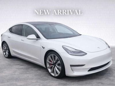 Used Tesla Model 3 Performance 461 kW (627 HP) 2019 White Sedan