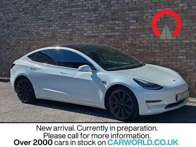 Used Tesla Model 3 Performance 461 kW (627 HP) 2020 White Sedan