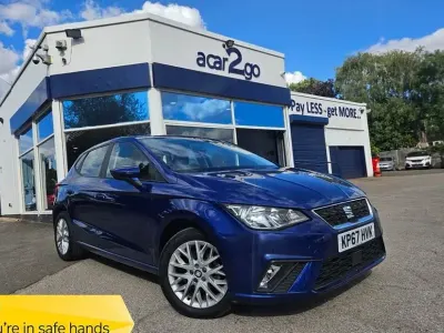 Used Seat Ibiza SE 95 HP (69 kW) 2017 Blue Hatchback