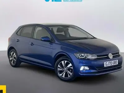 Begagnad VW Polo Match 95 HK (69 kW) 2020 Blå Halvkombi