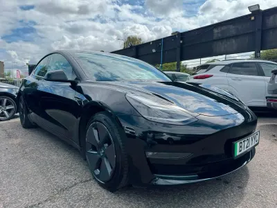 Used Tesla Model 3 Long Range AWD 77 kW (106 HP) 2021 Black Sedan