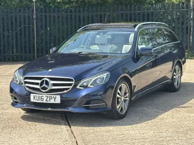 Used Mercedes E220 Premium 2016 Blue Estate