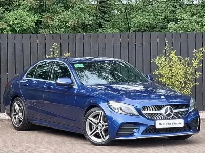 Used Mercedes C200 AMG Line Premium 184 HP (135 kW) 2019 Blue Coupe