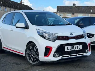 Used Kia Picanto GT-Line 67 HP (49 kW) 2018 White Hatchback