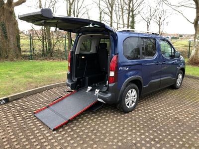used Peugeot Rifter 3 Seat Wheelchair Accessible Vehicle with Access Ramp