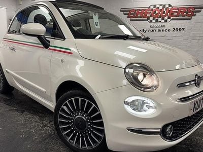White Used 2017 Fiat 500C Lounge Cabriolet | £8,400 (Fair price)