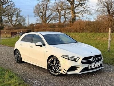 White Used 2019 Mercedes A35 AMG Premium Hatchback | £20,500 (Fair price)