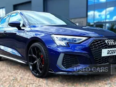 Used Audi A3 S-Line 116 HP (85 kW) 2022 Blue Sedan
