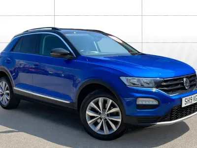 Used VW T-Roc Design 115 HP (84 kW) 2019 Blue SUV