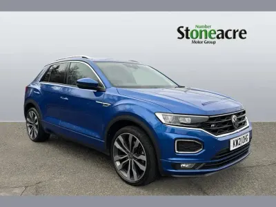 Usado VW T-Roc R-line 150 HP (110 kW) 2021 Azul SUV