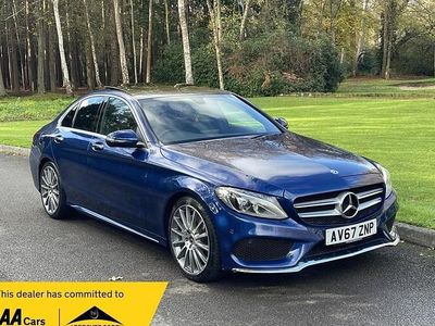 Used Mercedes C200 AMG Line Premium 184 HP (135 kW) 2017 Blue Sedan