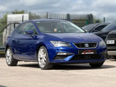 Used Seat Leon FR 125 HP (91 kW) 2018 Blue Coupe