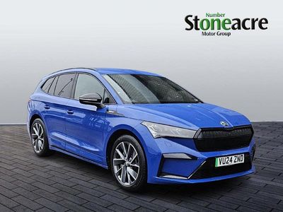Used Skoda Enyaq iV SportlinePlus 210 kW (286 HP) 2024 Blue SUV