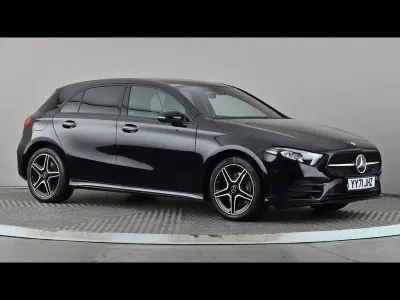 Used Mercedes A250 AMG Line Premium 218 HP (160 kW) 2021 Black Hatchback