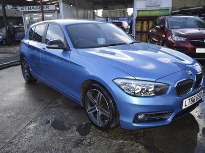 Used BMW 118 Sport Line 2018 Blue Hatchback