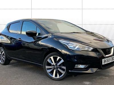 Black Used 2018 Nissan Micra Tekna Hatchback | £9,264 (Fair price)