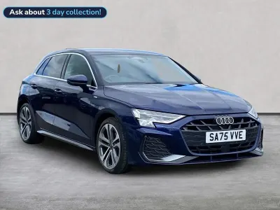 Used Audi A3 Sportback S-Line 150 HP (110 kW) 2025 Blue Hatchback