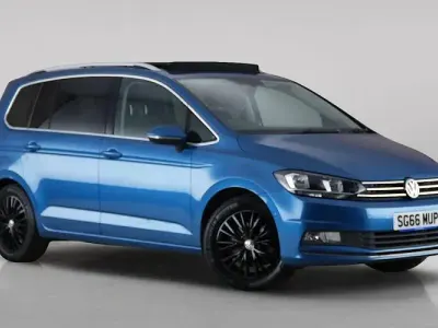 Used VW Touran SEL 150 HP (110 kW) 2016 Blue MPV