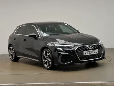 Usado Audi A3 S-Line 110 CV (80 kW) 2023 Negro Berlina