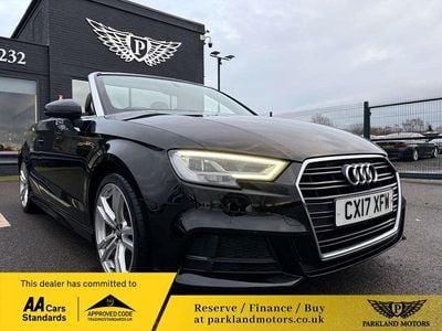 Used Audi A3 Cabriolet S-Line 150 HP (110 kW) 2017 Black Cabriolet