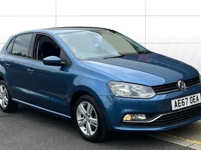 Used VW Polo Edition 90 HP (66 kW) 2017 Blue Hatchback