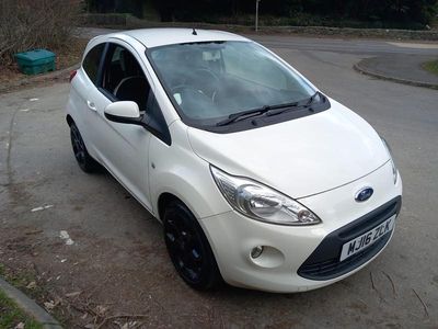 Used Ford Ka Zetec 2016 White Hatchback
