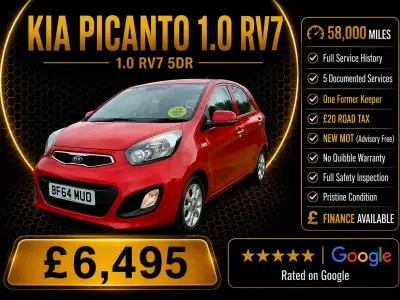 Used Kia Picanto 68 HP (50 kW) 2014 Red Hatchback