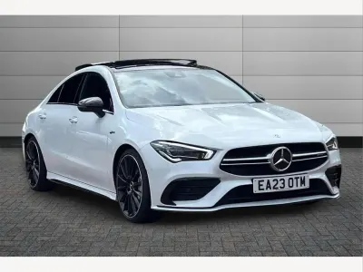 Used Mercedes CLA35 AMG Premium Plus 301 HP (221 kW) 2023 White Coupe