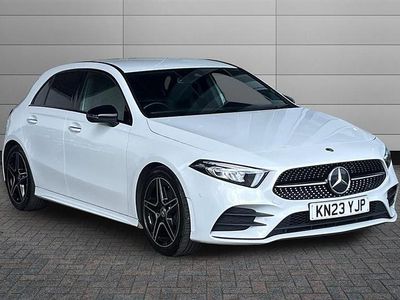 Used Mercedes A180 AMG Line Premium 136 HP (100 kW) 2023 Digital white Hatchback