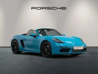Used Porsche Boxster 296 HP (217 kW) 2018 Blue Cabriolet