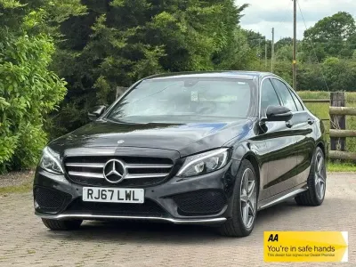 Used Mercedes C220 AMG line 170 HP (125 kW) 2017 Black Sedan