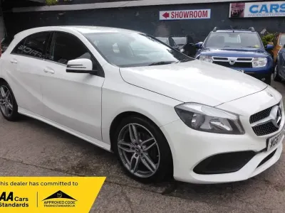 Used Mercedes A180 AMG line 109 HP (80 kW) 2017 White Hatchback