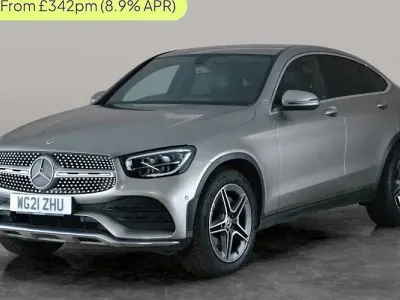 Usado Mercedes GLC220 AMG line 194 HP (142 kW) 2021 Prateado Coupé
