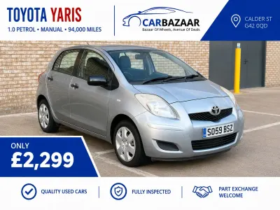Used Toyota Yaris T2 69 HP (50 kW) 2010 Silver Hatchback
