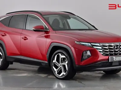 Used Hyundai Tucson Premium 230 HP (169 kW) 2021 Sunset red SUV