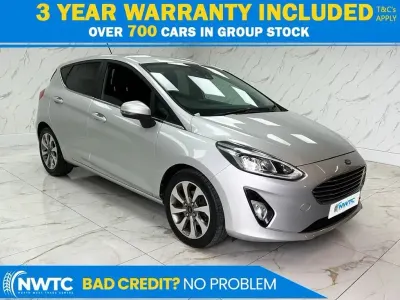 Begagnad Ford Fiesta Titanium 100 HK (73 kW) 2018 Silver Halvkombi