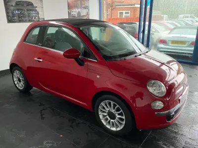 Used Fiat 500 Lounge 85 HP (62 kW) 2013 Red Cabriolet