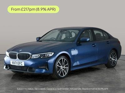 Used BMW 330e Sport Line 292 HP (214 kW) 2021 Blue Sedan