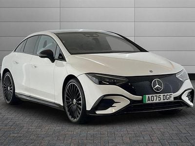 Used Mercedes EQE350 AMG line 214 kW (292 HP) 2025 Opalite white bright Sedan
