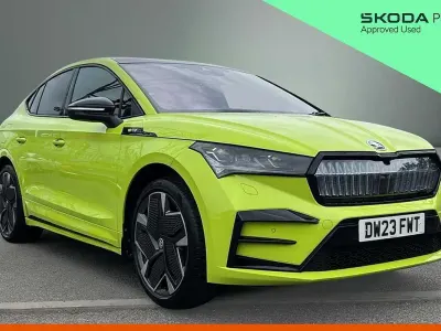 Used Skoda Enyaq iV vRS 219 kW (299 HP) 2023 Hyper green SUV