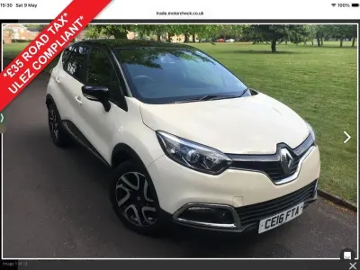 Gebraucht Renault Captur Dynamique 90 PS (66 kW) 2016 Beige SUV