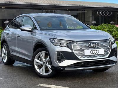 Silver New 2025 Audi Q4 Sportback e-tron S-Line SUV | £46,730