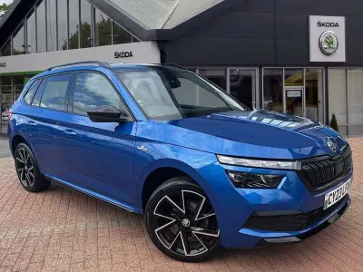 Used Skoda Kamiq Monte Carlo 110 HP (80 kW) 2023 Race blue metallic SUV