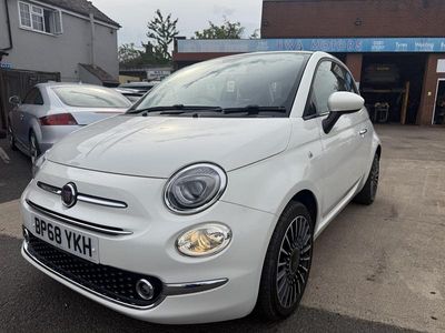 White Used 2019 Fiat 500 Lounge Hatchback | £7,795 (Fair price)