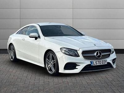 Polar white Used 2020 Mercedes E220 AMG Line Premium Coupe | £20,150 (Fair price)